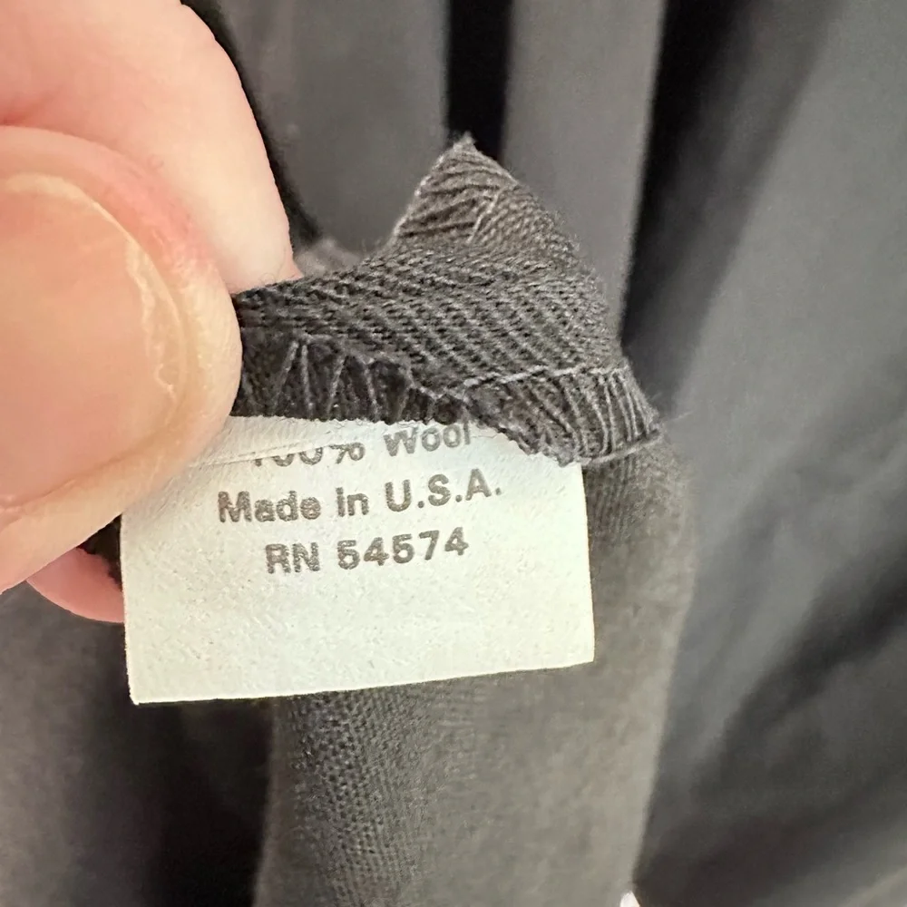 NWT 16 TALBOTS Black Made in the USA 100% wool maxi skirt old money quiet luxury - Picture 7 of 11